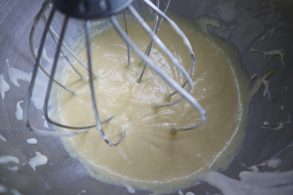 wet ingredient batter 